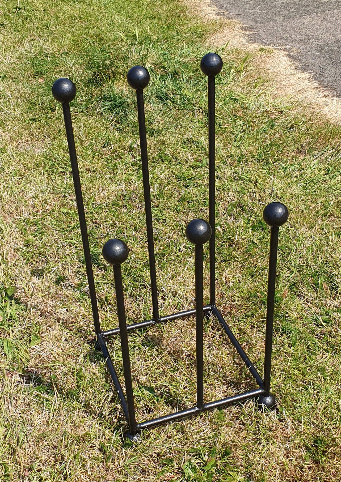Wrought iron wellington boot stand / rack - available for 2, 3, 4, 5 or 6 pairs. Custom sizes available!!