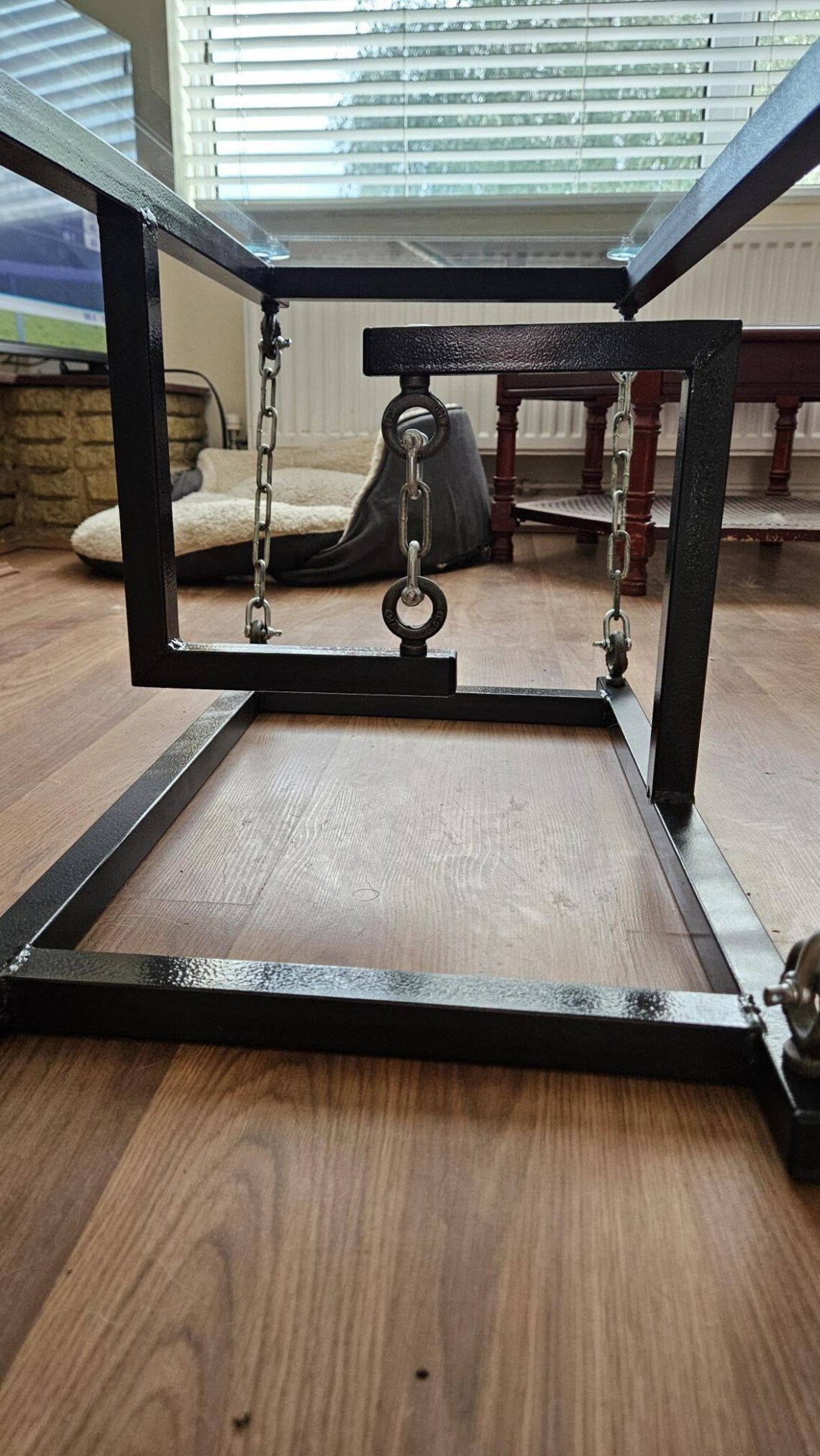 Tensegrity Coffee Table — Handcrafted Steel & Glass (Modern-Industrial Design)