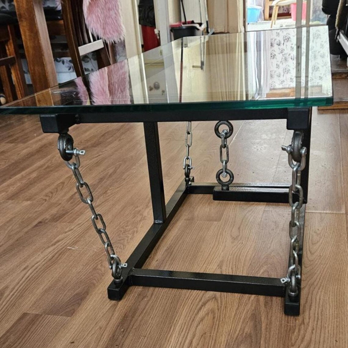 Tensegrity Coffee Table — Handcrafted Steel & Glass (Modern-Industrial Design)