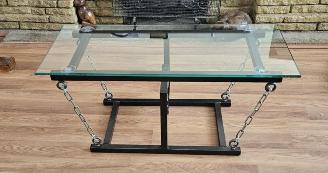 Tensegrity Coffee Table — Handcrafted Steel & Glass (Modern-Industrial Design)