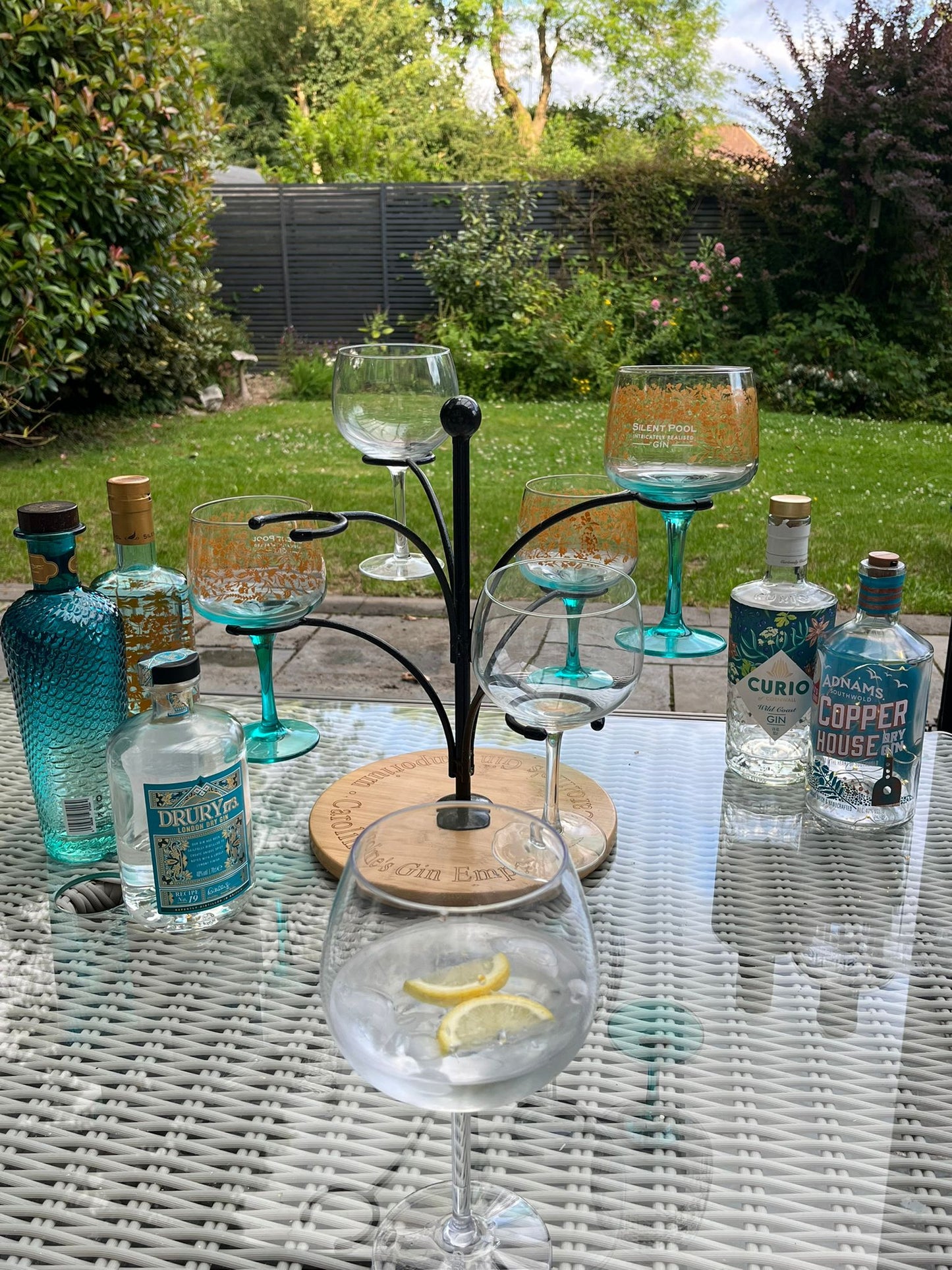 Handcrafted Wrought Iron Gin/Prosecco Serving Tree