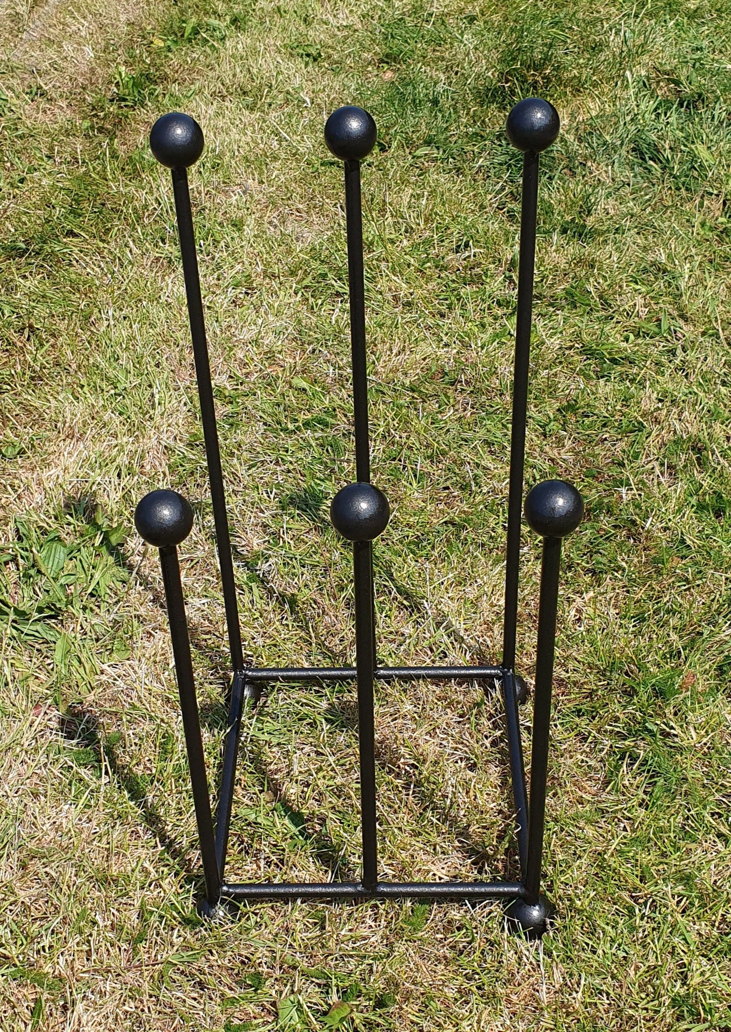 Wrought iron wellington boot stand / rack - available for 2, 3, 4, 5 or 6 pairs. Custom sizes available!!