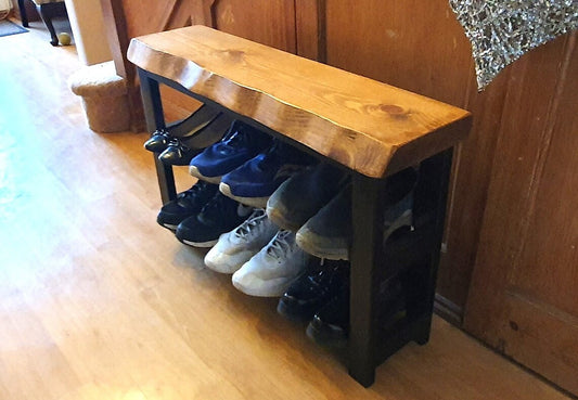 Shoe rack bench