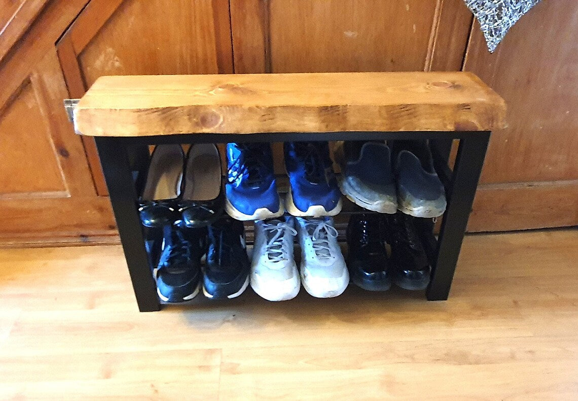 Shoe rack bench